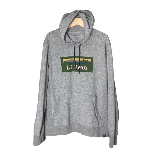 Large L.L. Bean Men's Bean's Comfort Camp Hoodie Hoody Sweatshirt With Logo - Picture 1 of 12